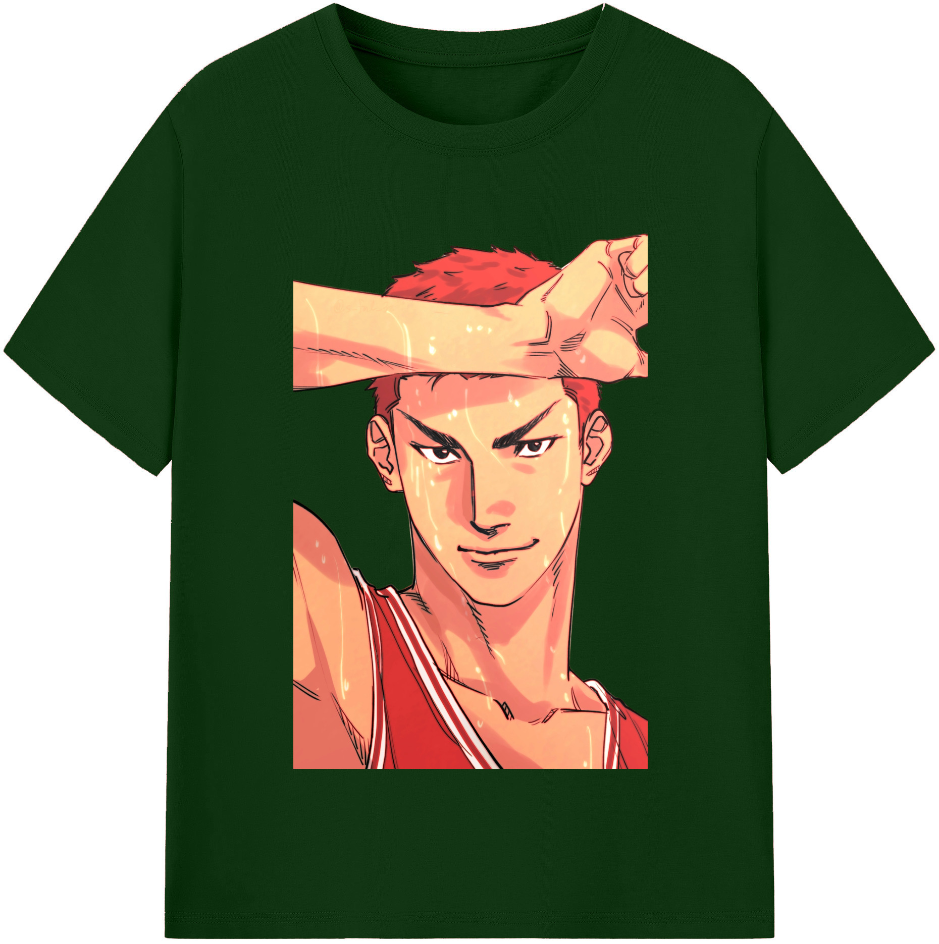 SLAM DUNK／スラムダンク 綿100％半袖Tシャツ（フロントプリント）